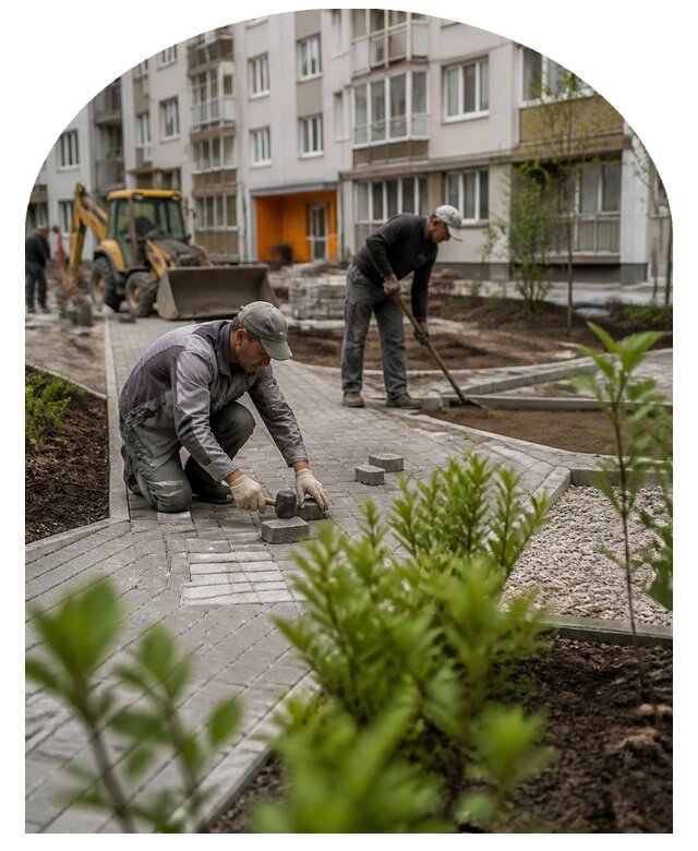 Благоустройство двора многоквартирного дома в Дальнереченске